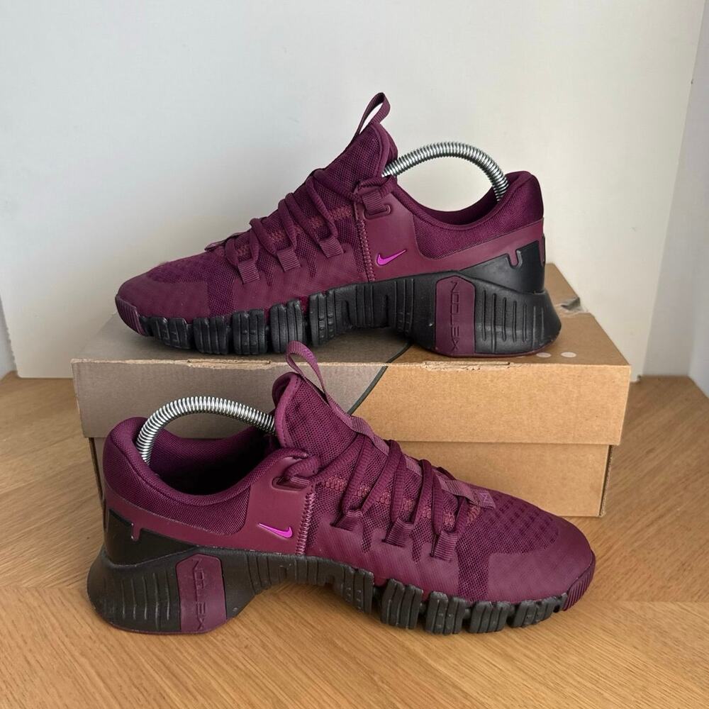 Nike Free Metcon 5 ‘Bordeaux’ Women Running Sneakers- SZ 9 - Picture 9 of 11